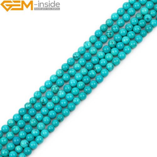 Strang Blau Türkis Perlen Naturstein Lose Perlen Schmuckherstellung 15" 8mm - Bild 13 von 56
