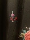 New Caviar Black Heirloom Long Kaftan Lounge Dress Kashmir Embroidered Floral — photo 8