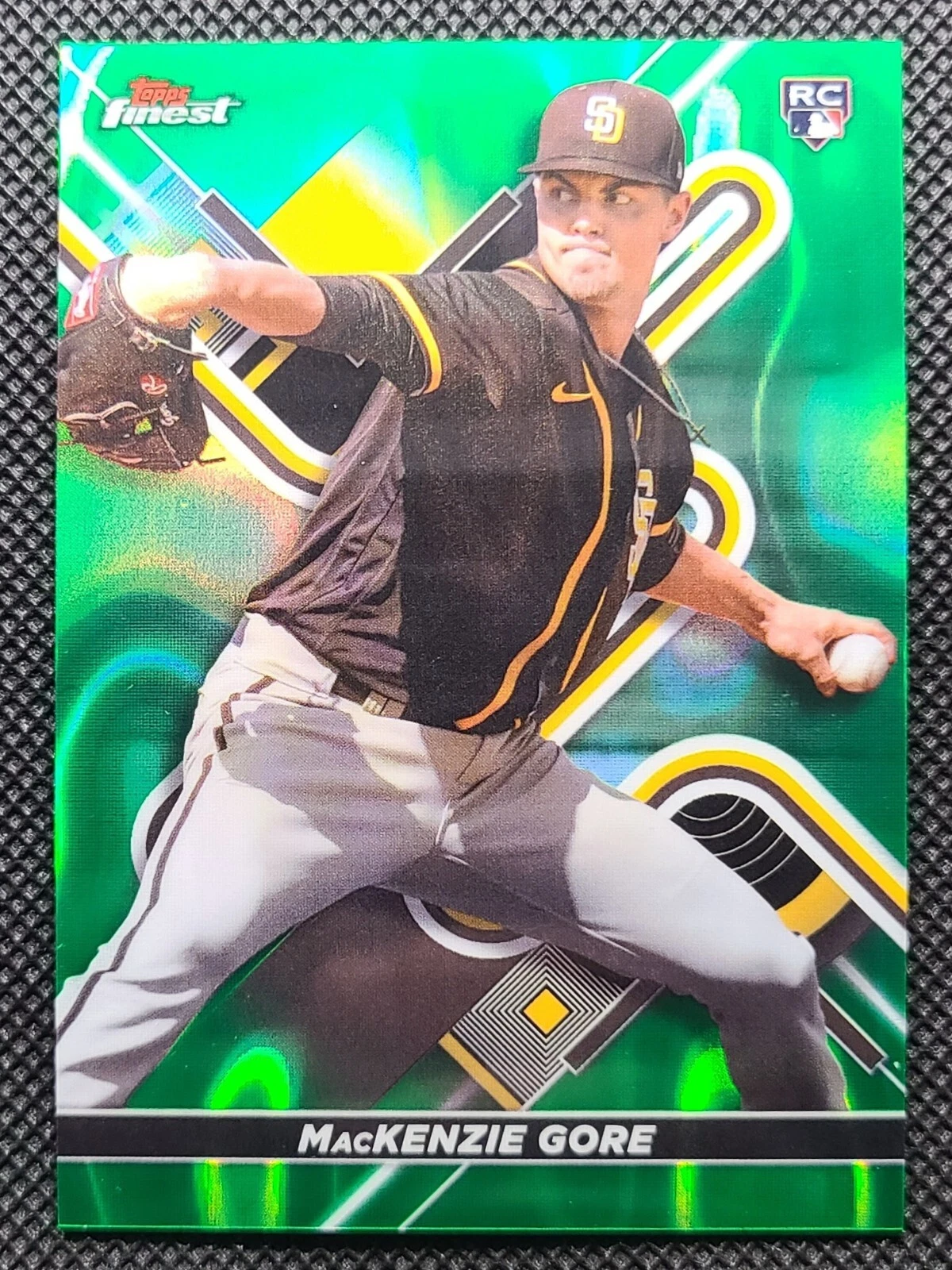 2022 Topps Finest MacKenzie Gore Green Lava Refractor /99 #22 Rookie RC NATIONAL