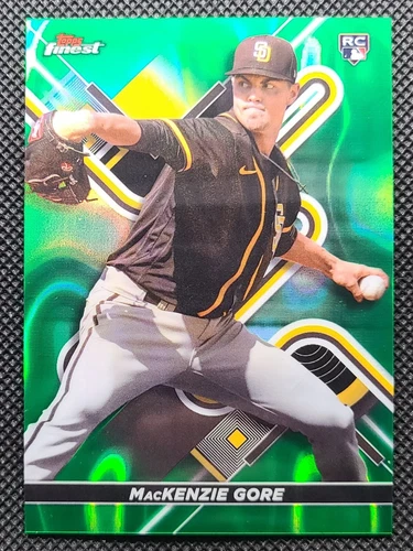 2022 Topps Finest MacKenzie Gore Green Lava Refractor /99 #22 Rookie RC NATIONAL