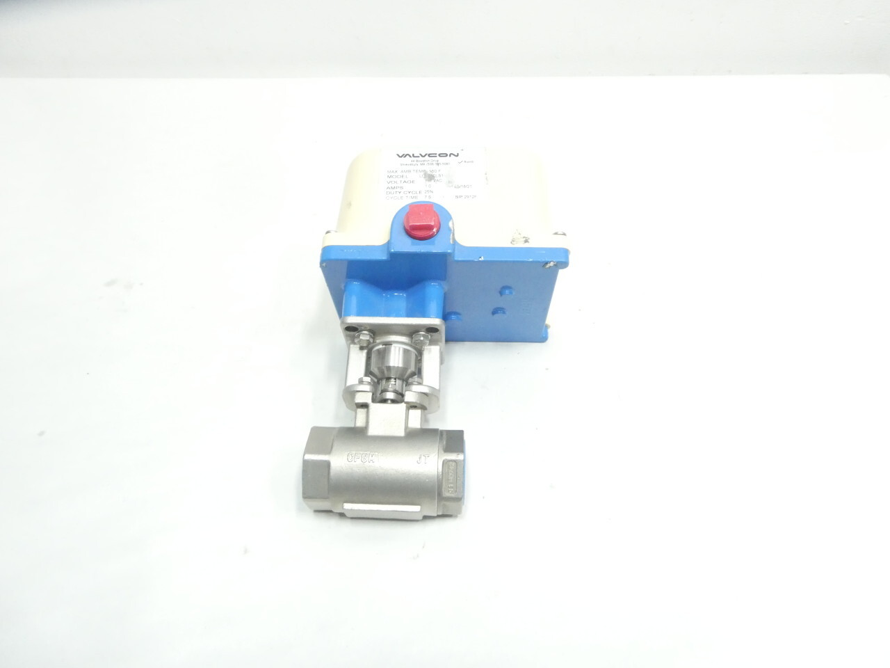 Valvcon 9FB 3600 XTB Pneumatic Stainless Ball Valve 1in Npt