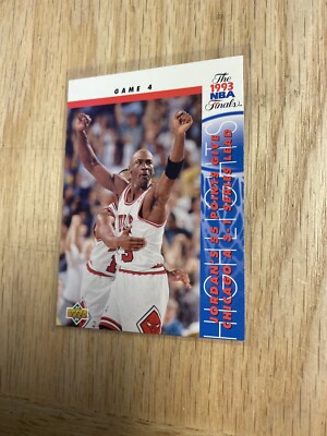 1993 Upper Deck NBA Finals Game Michael Jordan Chicago Bulls Card #201 