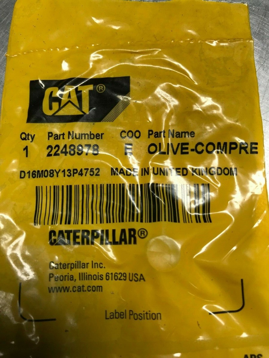 2248978 GENUINE CAT COMPRESSION FITTING Caterpillar 224-8978 | eBay