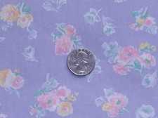 NEW PURE COTTON LAVENDER PINK CHIC FLORAL FABRIC BTY