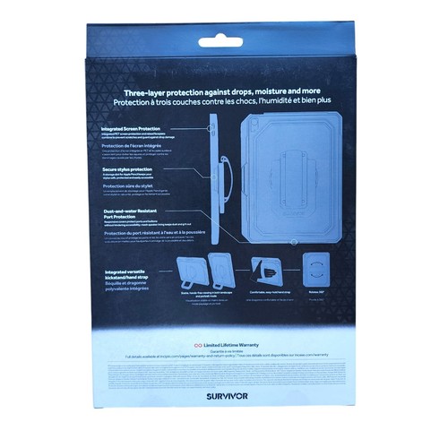 Griffin Survivor All-Terrain Case for iPad Air 6 M2 11" 2024 Black GIPD-035 -BLK - Picture 2 of 2
