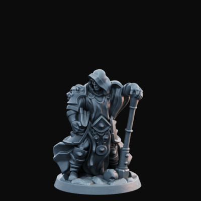 Human Cleric -Hero/Villain Epic Fine Detailed DnD Miniatures RPG Tabletop Models