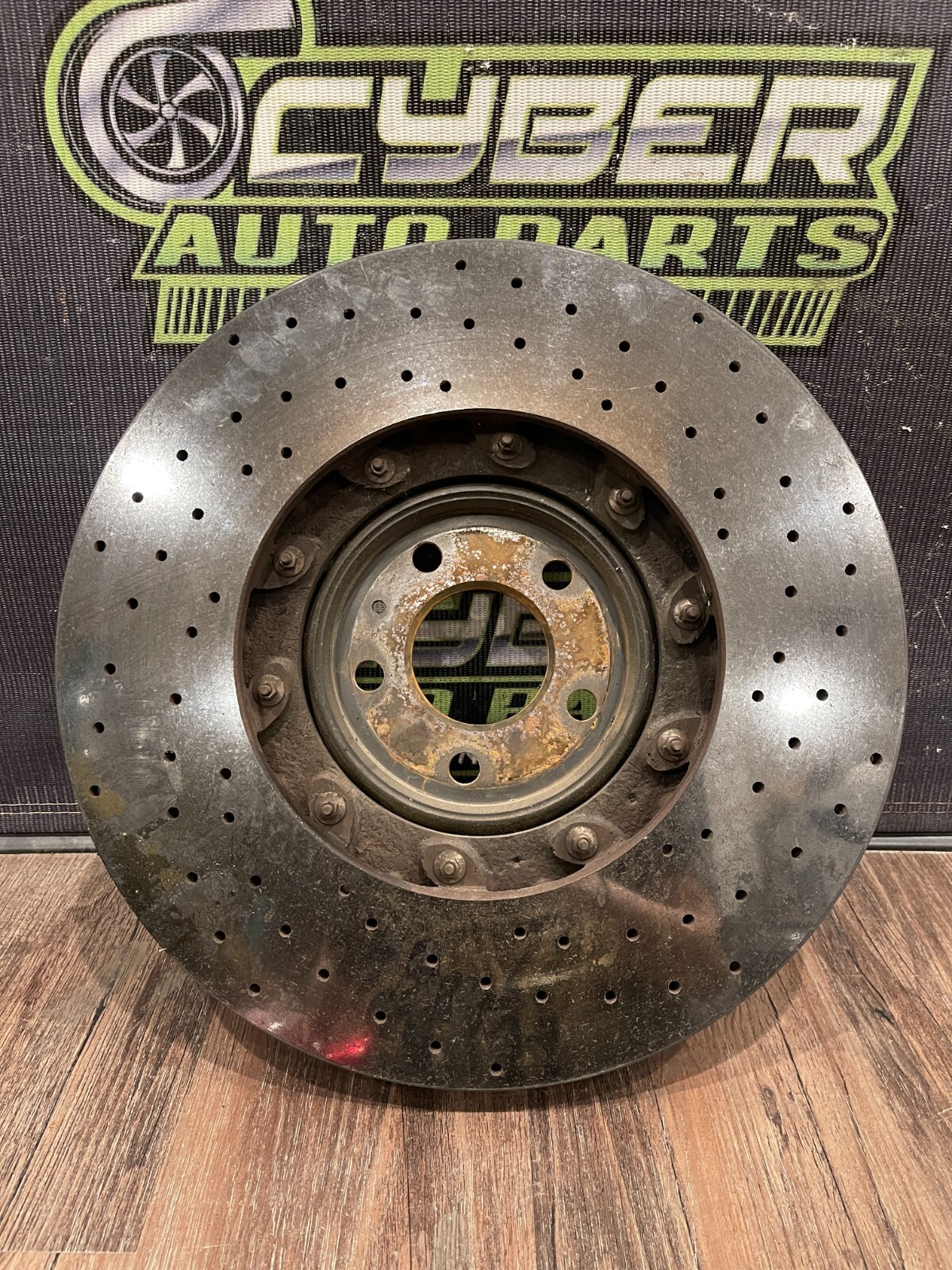 2017 2018 19 20 21 22 AUDI R8 PLUS V10 FRONT LEFT CARBON CERAMIC ROTOR *READ*