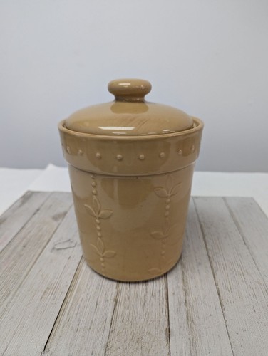 2007 Signature Sorrento Debby Segura Medium Gold Wheat Canister with Lid #1 - Picture 3 of 8