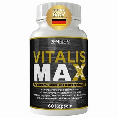 ZENICAPS Vitalis Max Kapseln | Kraft für den aktiven Mann | Einfache Anwendung