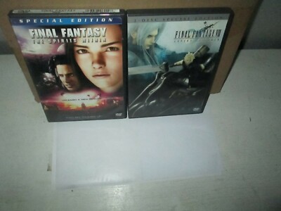 FINAL FANTASY MOVIE 1 & 2 rare Sci-Fi Live Action Anime dvd Set ALEC BALDWIN 
