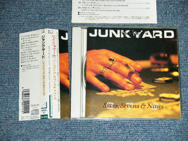 JUNKYARD Japan 1991 MVCG-47 NM CD+Obi SIXES, SEVENS & NINES