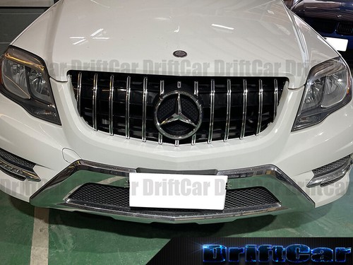 FIT BZ X204 2013 2014 2015 GLK GT CHROME GRILLE GLOSSY FRAME BLACK - Picture 4 of 4