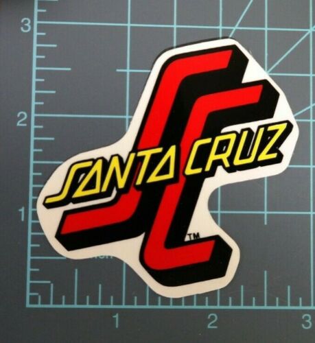 Santa Cruz SC logo Skateboard vintage Sticker Circa 70s / 80s NOS mint Original - Zdjęcie 1 z 2