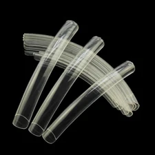 100 Pcs Super Long False Nail Art Tips Clear Acrylic Gel Salon Curved Art Tips