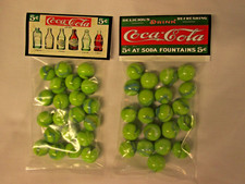 2 Bags Of Coca Cola Soda Bottles 5 cent Soda Promo Marbles