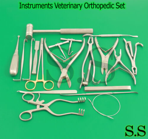 Pack de 20 instruments orthopédique vétérinaire chirurgical - Photo 1/3