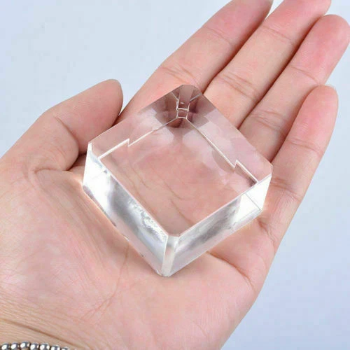 10PCS Glass Sphere Square Dimple Blocks Crystal Ball Display Base Stand Holder - Picture 3 of 4