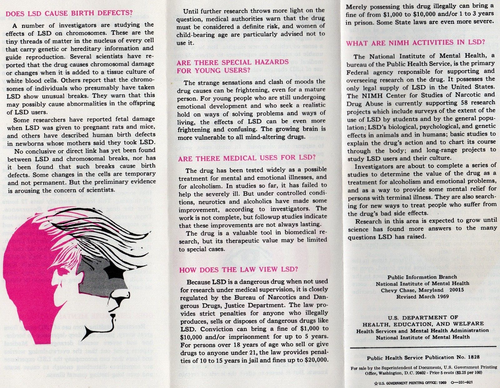 LSD Some Questions and answers 1969 Public Health Brochure US DEPT OF HEALTH WV - Picture 5 of 8