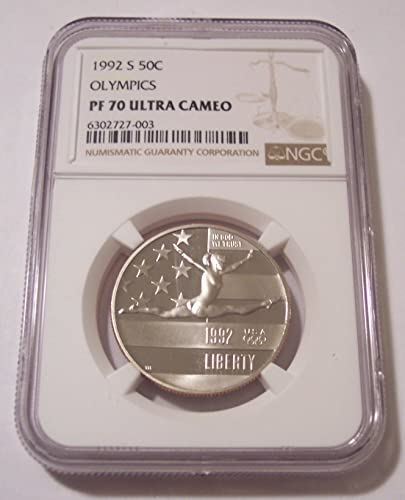 1992 S Olympische Gedenkmünze halber Dollar proof PF70 UC NGC - Bild 1 von 2