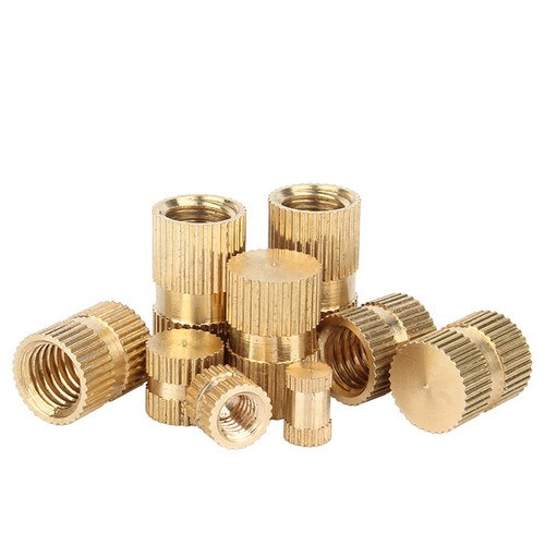 Brass Blind Hole Threaded Knurl Round Insert Nuts M3 M4 M5 M6 M8 Embedded Nut - Picture 5 of 11