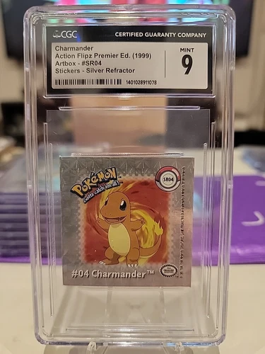 CGC 9 MINT 1999 Pokemon Action Flipz Hologram Sticker -  Charmander #SR4