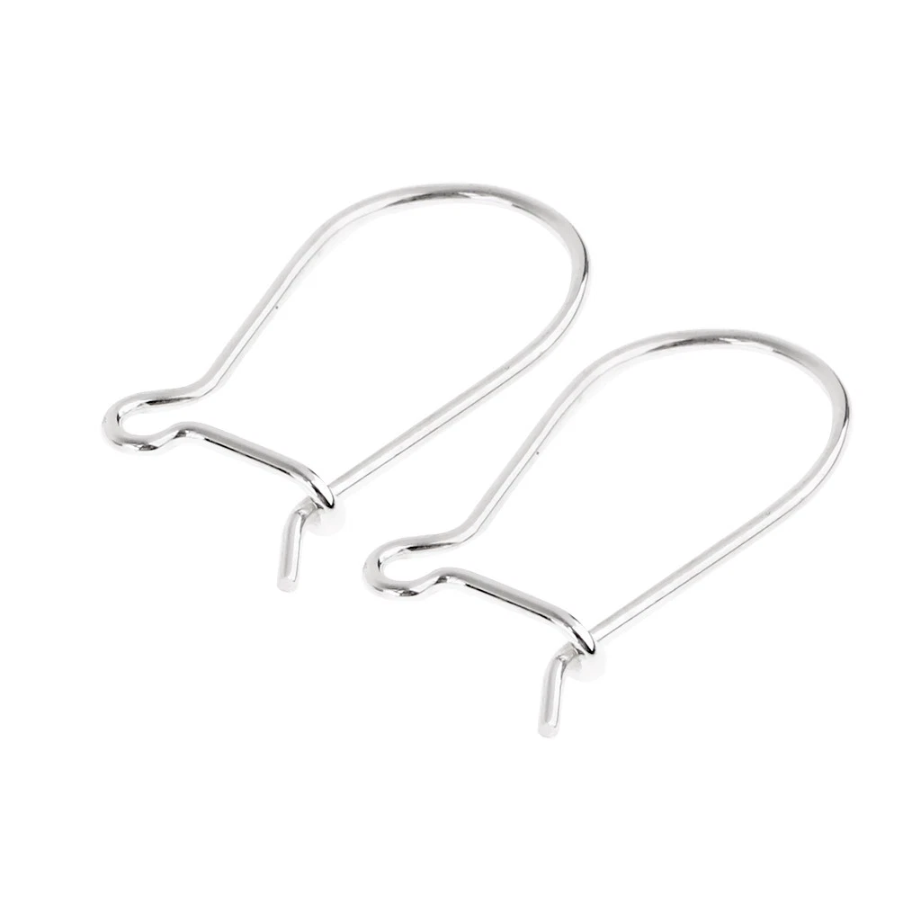 6 Pairs of Sterling Silver Earring Hooks, 925 Silver Ear Wire Hook