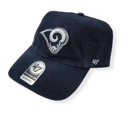 '47 Los Angeles Rams Clean Up Navy Adjustable Strap Hat Dad Cap - 第 2/6 張圖片