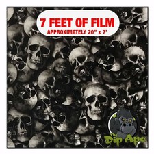 Hydrographic film Small Scale Just Skulls hydro dipping 7' x 20" hydro dip