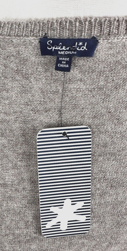 NWT Splendid Miramar Vest MEDIUM Heather Oatmeal Pockets Soft Wool Blend Sweater - Imagen 12 de 13