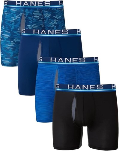 Hanes X-Temp Total Support Pouch Slip Boxer Uomo Anti-Sfregamento Confezione da 3 (Medio) - Foto 2 di 8