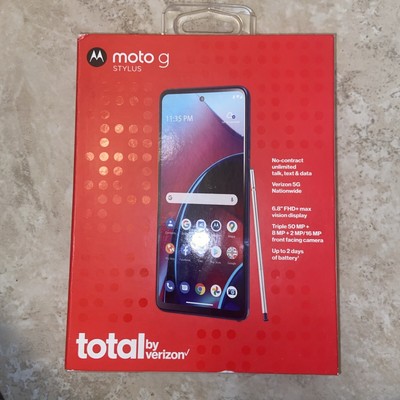 TotalbyVerizon Moto G Stylus 128 GB MidnightBlue Prepaid Smartphone BRAND NEW