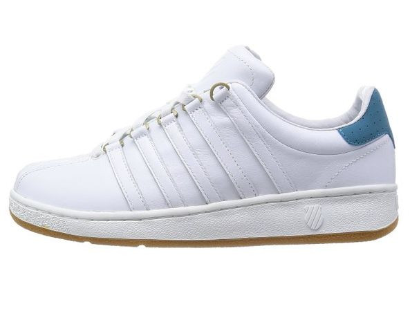 K-SWISS 03344-114 THE CLASSIC VN Mn's (M) White/Blue Leather