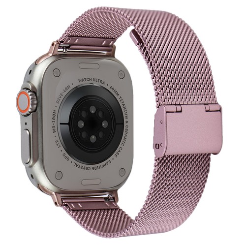 Metalowa mediolańska pętla siatkowa do Apple Watch Ultra Band, pasek do zegarka ze stali nierdzewnej - Zdjęcie 14 z 16
