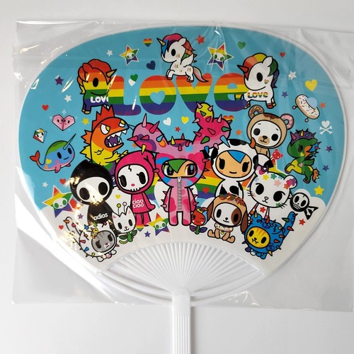 Tokidoki Pride Uchiwa Fan Love Rainbow New Sandy Flag Adios Hand Unicorno - Picture 2 of 3