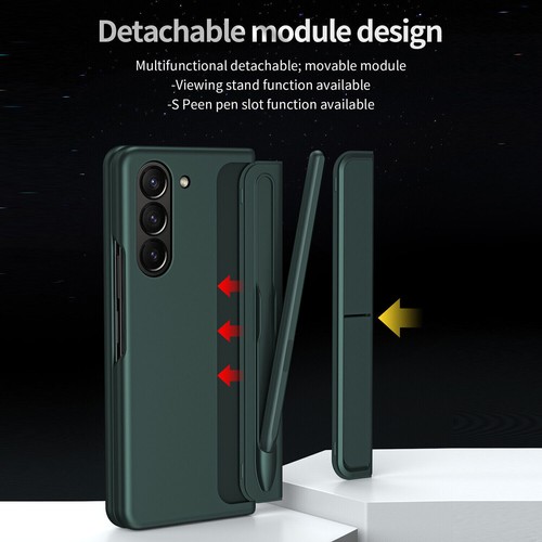 For Samsung Galaxy Z Fold 6 5 4 3 Rugged Bracket Stand Holder Case Pen included - Picture 8 of 42