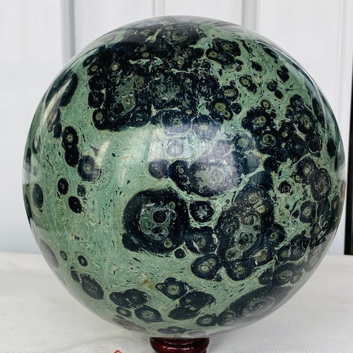 Natürliches Auge Grün Kambaba Jaspis Stromatolith Kristall Kugel 7340G - Bild 7 von 12