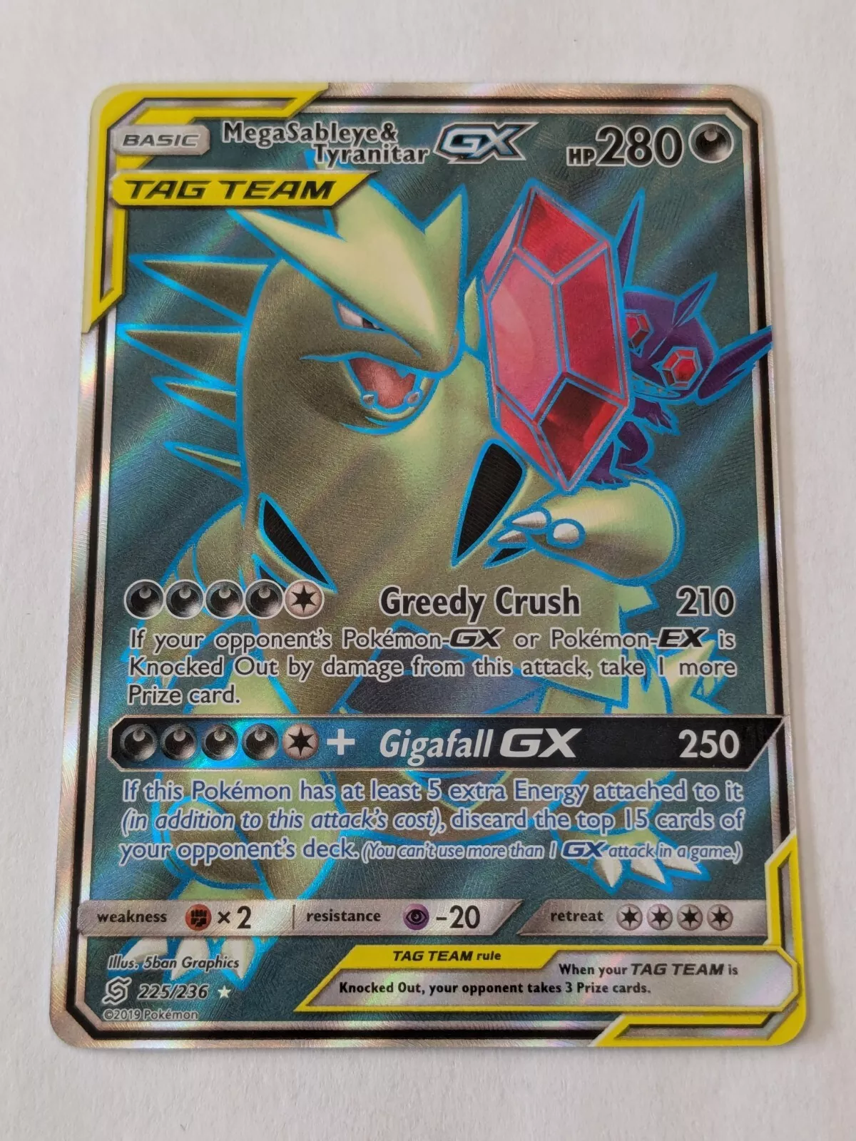 Deal for Mega Sableye & Tyranitar GX 225/236 SM Unified Minds - Pokemon Card NM