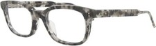 Thom Browne TBX410-5003 Grey Tortoise 50-21 Square/Rectangle Eyeglasses - New