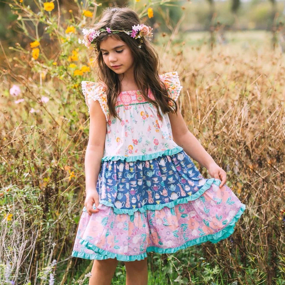 Girls Wildflowers clothing Best Day Ever Wonderland Dreamer Dress size 8 NWT