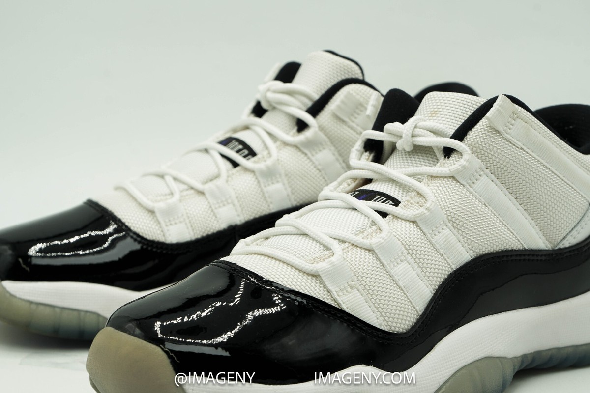 Air Jordan 11 Retro ブラック/ホワイト 7Y & 6C AIR JORDAN 11 XI RETRO LOW GS USED SIZE 7Y WHITE BLACK