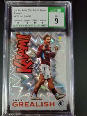 Jack Grealish Kaboom Panini Kaboom Soccer EPL Premier League Jack