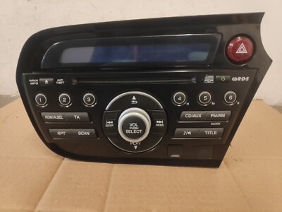 HONDA INSIGHT RADIO STEREO HEAD UNIT CD PLAYER GENUINE 2009-2015 *NO CODE*