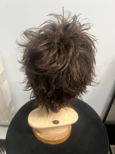 Trendy Short Messy Pixie Wig - Dark Brown Synthetic Hair - Edgy Spiked Style - Picture 10 of 10