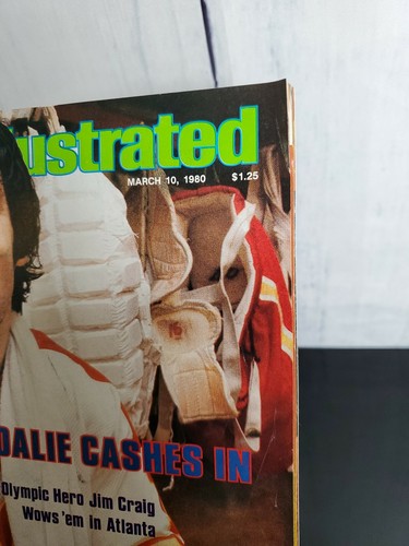March 10, 1980 SPORTS ILLUSTRATED Jim Craig Olympic Hero Golden Goalie Hockey - Picture 2 of 8