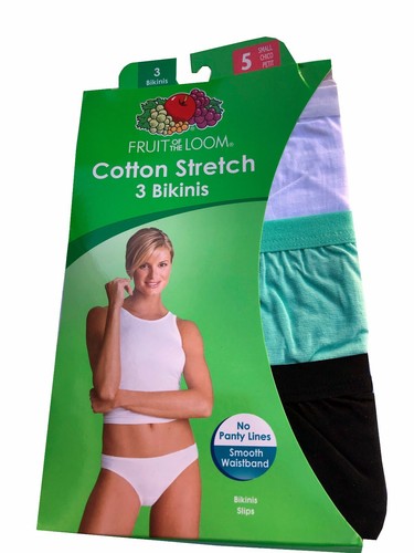 Fruit of the Loom® Women's Cotton Stretch Bikinis 3-Pack "No Panty Lines" NEW!! - Picture 9 of 13