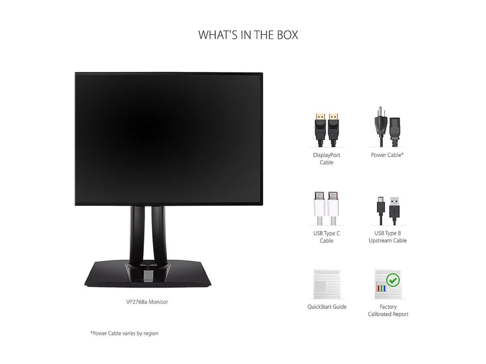 ViewSonic VP2768a 27 Inch Premium IPS 1440p Monitor with Advanced Ergonomics, Co - Image 3 of 4