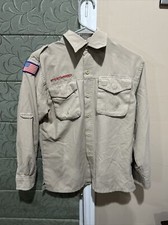 Vented Microfiber Poly Boy Scout UNIFORM SHIRT Long Sleeve Youth Large N54