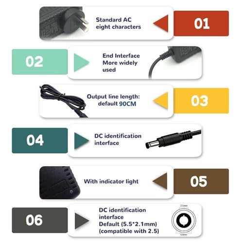 12V 2A Power Supply Adapter AC To DC Charger for LED Strips Light CCTV Camera - Picture 4 of 12