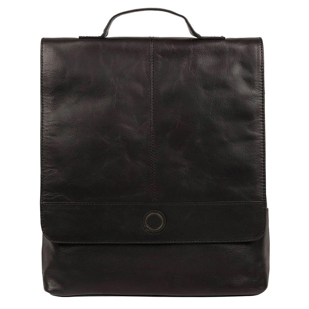 Large Black Leather Backpack eBay