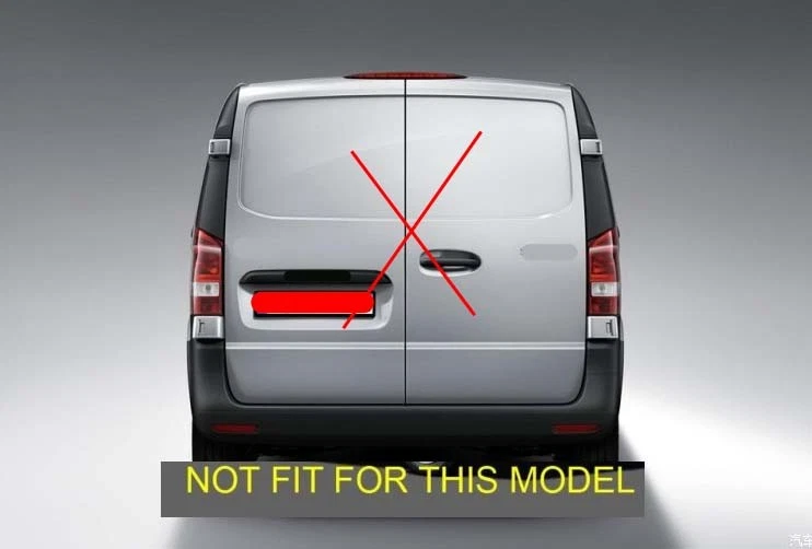 Alerón estilo fábrica ABS para Mercedes-Benz Clase V W447 2015-2020 estilo - Imagen 2 de 4